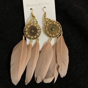 Feather earrings